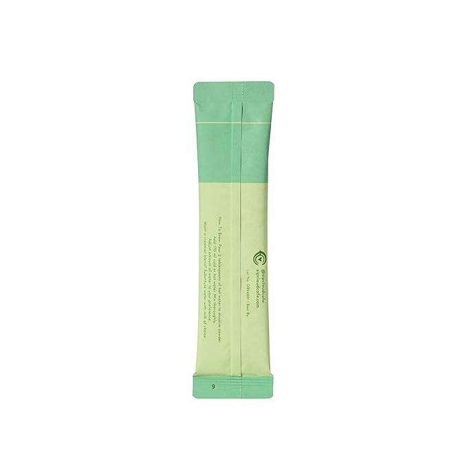 Clöud Café Collagen Infused Matcha Latte Powder - Vitamin E, Chaga Mushroom, & Marine Collagen Powder Instant Tea (10 Sachets)