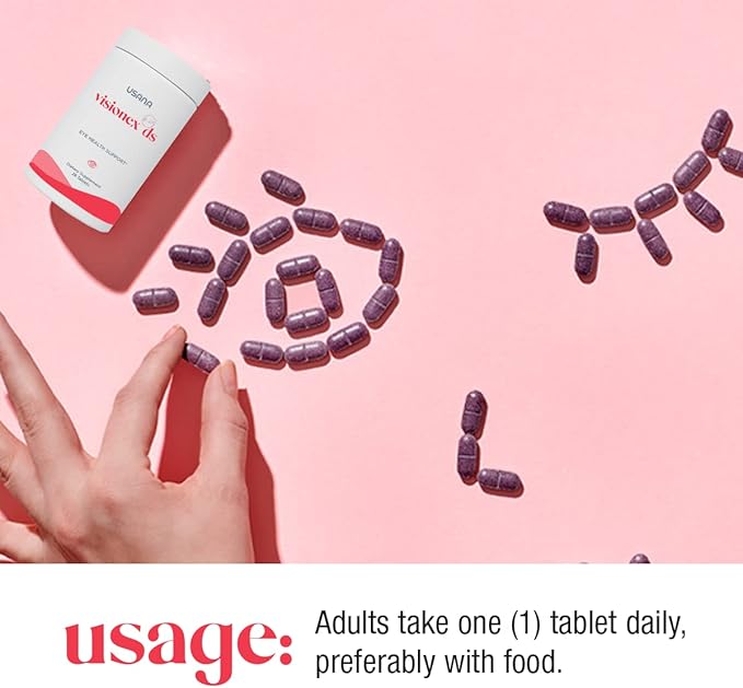 USANA Visionex DS with Lutein Zeaxanthin for Advanced Eye Health and Vision Support* - 28 Tablets - 28 Day Supply