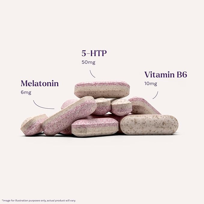Natrol Melatonin + 5-HTP Advanced Time Release Sleep Aid, Triple Action Formula, Calm the Mind, Fall Asleep Faster and Stay Asleep Longer, 60 Bi-Layer Tablets, Up to a 60 Day Supply