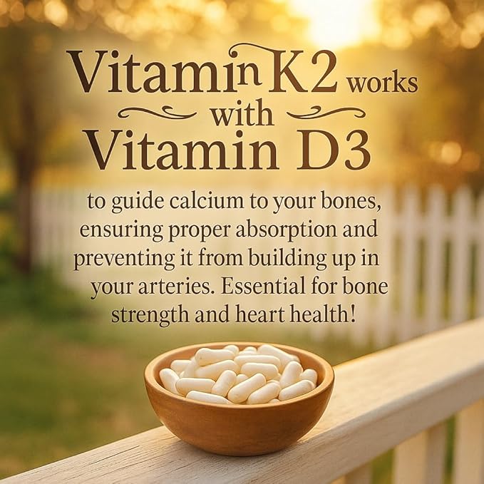 Me First Living Vitamin D3 K2 Supplement Bone and Heart Health Non-GMO Formula 125 MCG Vitamin D3 & 100 MCG Vitamin K2 MK-7 Easy to Swallow Vitamin D & K Complex with Calcium