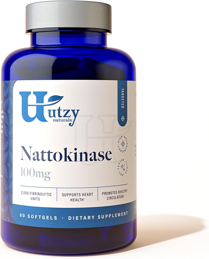 Nattokinase | 2000 FU per Serving from Japanese Natto | for Cardiovascular and Circulatory Support | 60 Softgels