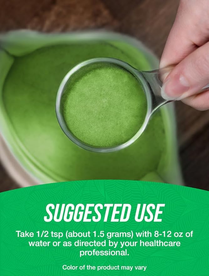 BulkSupplements.com Organic Wheatgrass Powder - Organic Super Greens Powder, Superfoods Supplement - Vegan & Gluten Free, 1.5g per Serving, 100g (3.5 oz) (Pack of 1)