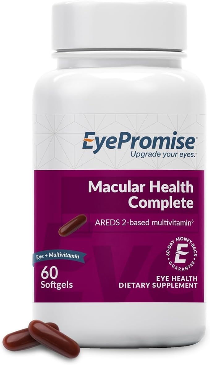 EyePromise Macular Health Complete | 2 Softgel Multivitamins with Complete Eyecare Support | 10 mg of Lutein and Zeaxanthin | A Patented Complete Eye Health Formula