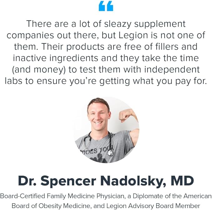 LEGION Triton Fish Oil Capsules - Triple Strength Omega 3 Essential Fatty Acids with Vitamin E & Lemon Oil for Maximum Absorption, Freshness & Purity - 2400mg EPA & DHA Per Serving, 30 Svgs