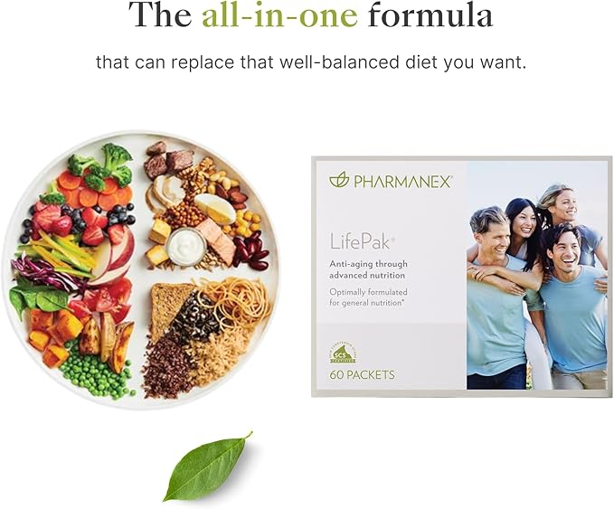 Nu Skin LifePak Advanced Nutritional Supplement for Adults | 60 Daily Packets | Aging, Digestive, and Gut Health Formula with Essential Vitamins, Minerals, and Phytonutrients
