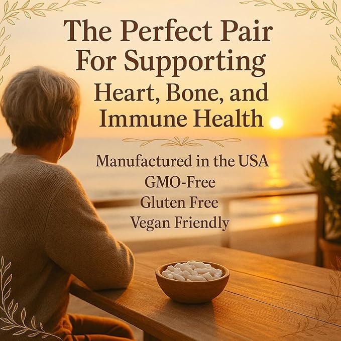 Me First Living Vitamin D3 K2 Supplement Bone and Heart Health Non-GMO Formula 125 MCG Vitamin D3 & 100 MCG Vitamin K2 MK-7 Easy to Swallow Vitamin D & K Complex with Calcium