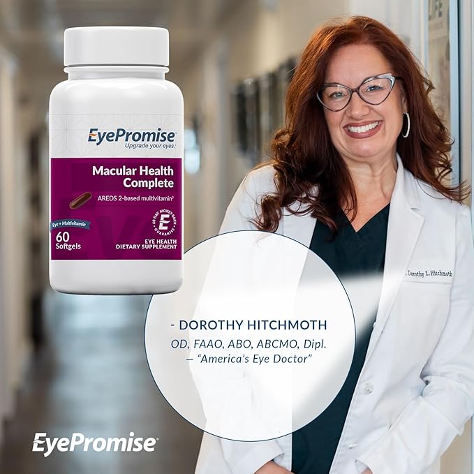 EyePromise Macular Health Complete | 2 Softgel Multivitamins with Complete Eyecare Support | 10 mg of Lutein and Zeaxanthin | A Patented Complete Eye Health Formula