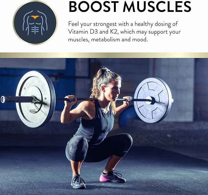 Mt. Angel Vitamins - Vegan Vitamin D3 & K2 Liquid Supplement - 5000 IU D3, Trans MK7 K2 - Gluten-Free, Non-GMO - Perfect for Adults & Kids - Your Daily Dose of Sunshine | K2 D3 Vitamin Supplement