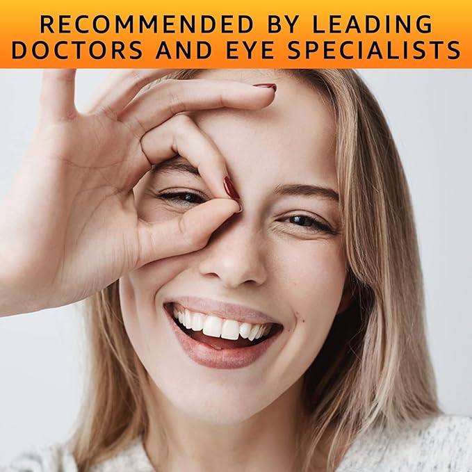 Vision Defender MAC Eye Supplement: Lutein, Zeaxanthin & Meso-Zeaxanthin Triple Antioxidant Carotenoids for Eye Health and Eyesight (90 Capsules/One Capsule Daily) Made in UK