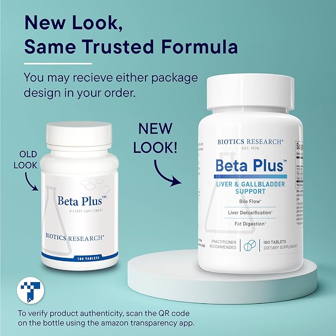 Biotics Research Beta-Plus™ Nutritional Ox Bile Salts Digestive Enzymes Supplement For Bile Production For No Gallbladder-Supports Overall Liver Function, Aids Fat Digestion, Supplies Betaine 180 Tabs