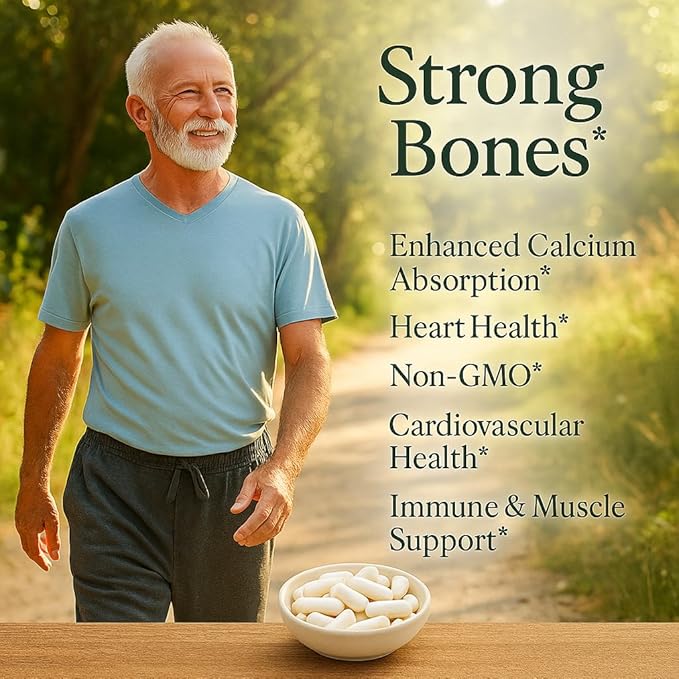 Me First Living Vitamin D3 K2 Supplement Bone and Heart Health Non-GMO Formula 125 MCG Vitamin D3 & 100 MCG Vitamin K2 MK-7 Easy to Swallow Vitamin D & K Complex with Calcium