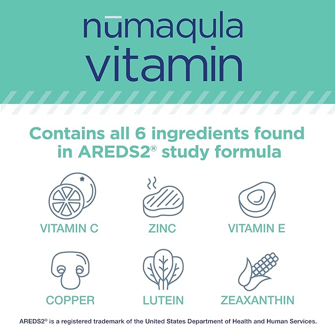 PRN nūmaqula Vitamin – AREDS2 Based Eye Vitamins with Lutein & Zeaxanthin for Advanced Macular Support – Unique Enhancements Like B Complex & Vitamin E for Extensive Eye Care- 3 Month Supply