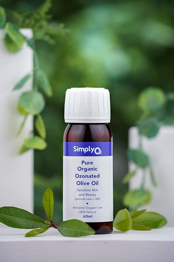 Pure Organic Ozonated Olive Oil 600 Peroxide For Face and Skin Helps In Acne, Anti-Aging, Wrinkles and All Skin Problems For Sensitive Skin with Made in Spain