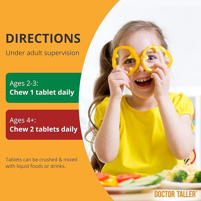 NuBest Doctor Taller Kids - Support Bone Strength with Multivitamins, Multiminerals, Calcium - Premium Formula for Ages 2 to 9 - Grape Flavor - 12 Pack | 18 Months Supply