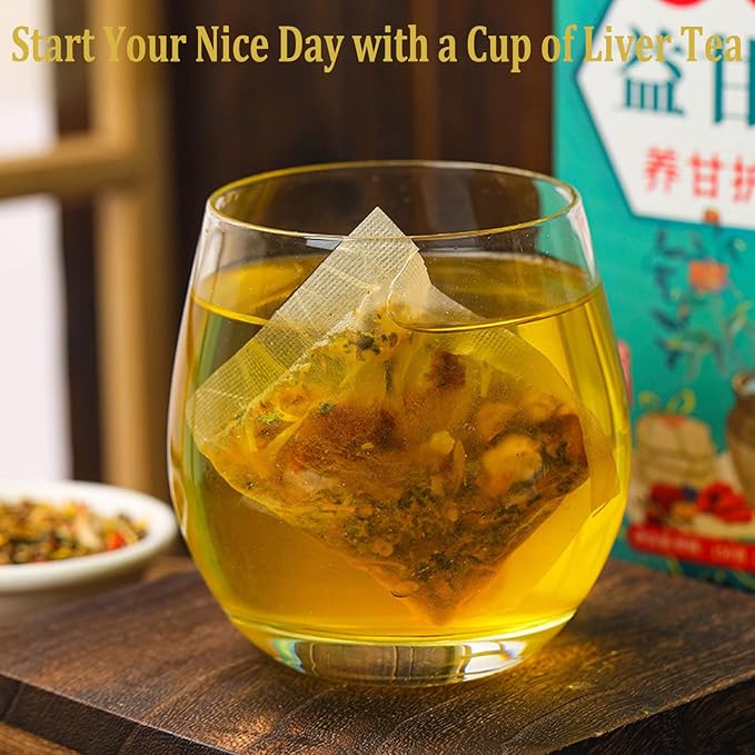 Nourishing Liver Tea,Daily Liver Nourishing Tea with 18 Different Herbs for Healthy Liver (1 Box 30 Bags)