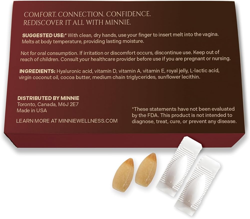 – Vaginal Moisturizer & Lubrication Suppositories – Hyaluronic Acid & Vitamin-Enriched Intimacy Support – Hydration & Comfort for Hormonal Balance, Perimenopause & Postpartum Wellness