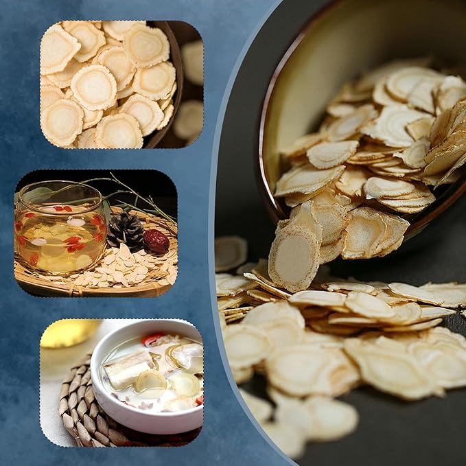 TooGet Ginseng Slices, 4 OZ Sliced Ginseng Root by Hand Picked for Soup, Tea, Congee to Promote Good Health - Men and Women