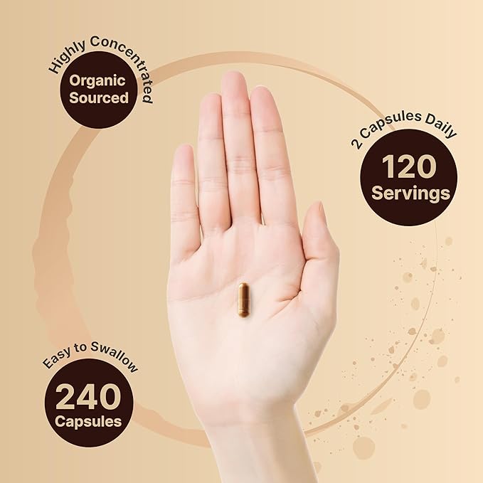NatureBell Ceylon Cinnamon Per Serving, 240 Capsules | Made with Organic Sri Lanka Ceylon Cinnamon and Organic Bitter Melon, 2 in 1 Support – Non-GMO, No Gluten