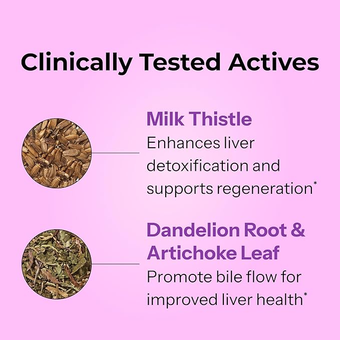 HUM Wing Man Liver Support Supplement with Milk Thistle, Dandelion Root Powder & Artichoke Leaf Extract For Liver Health & Function Support, Milk Thistle Supplement Helps Flush Out Toxins, 60 Capsules