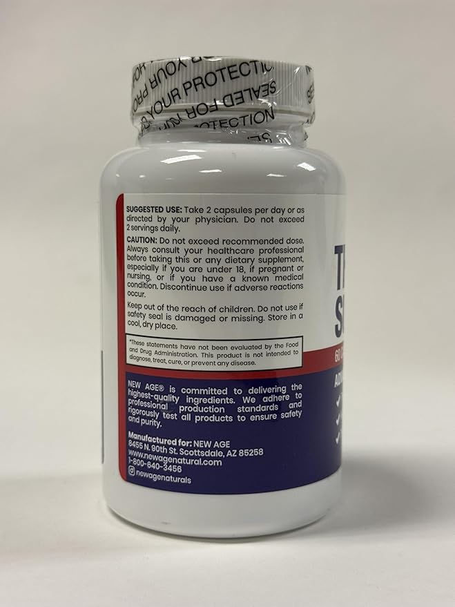 Thyroid Support Supplement for Women & Men with Iodine, B12, Zinc, Selenium, Ashwagandha, Bladderwrack, Turmeric, Schisandra - Non-GMO, Vegetarian - 180 Count