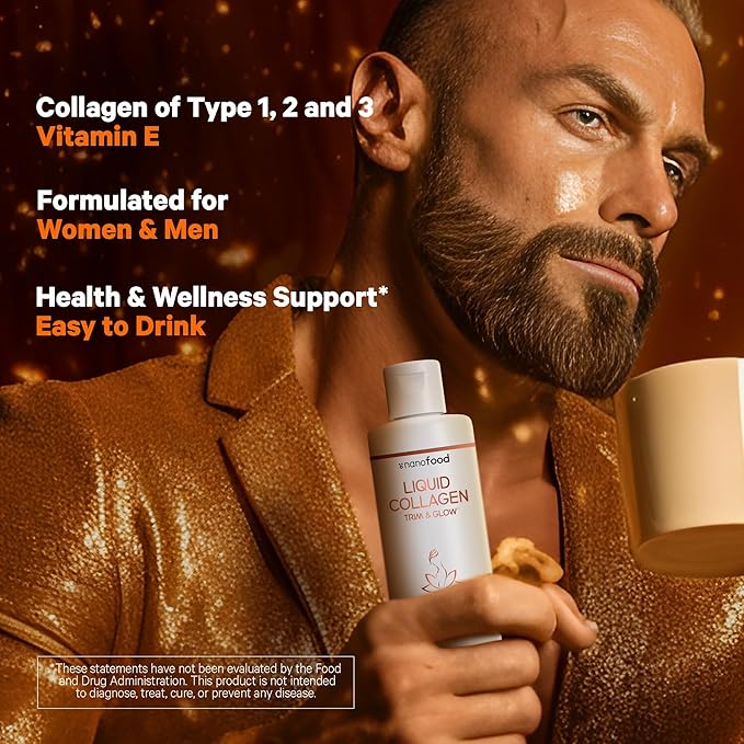 Codeage Liquid Collagen Supplement Chocolate Flavor, Beauty Trim & Glow Liposomal Collagen Peptides, CLA Conjugated Linoleic Acid, Hyaluronic Acid, Vitamin E, Hydrolyzed, Non-GMO, 15.22 fl oz