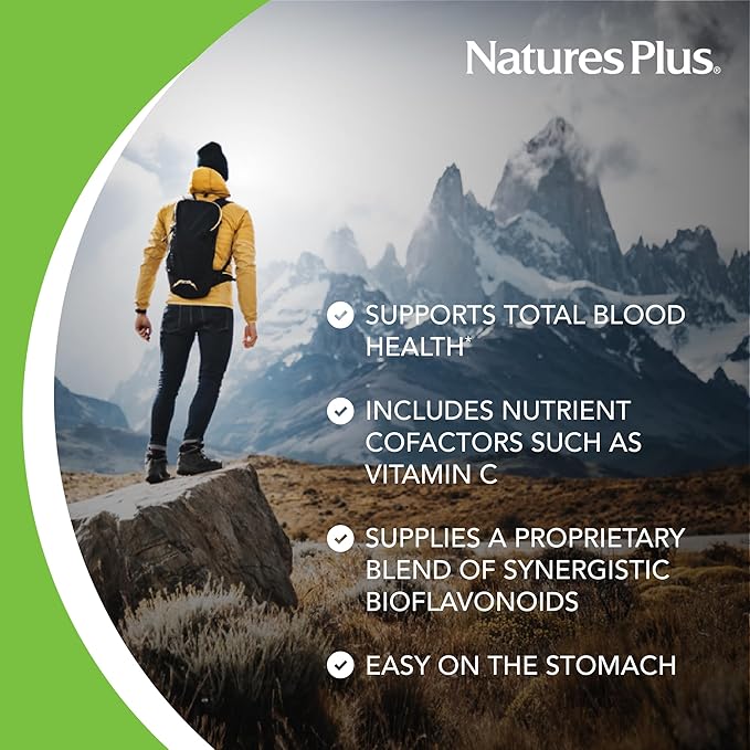 NaturesPlus Hema-Plex Iron - 60 Fast-Acting Softgels - 2 Pack - 85 mg Iron + Vitamin C & Bioflavonoids for Healthy Red Blood Cells - Vegan, Gluten Free - 40 Total Servings