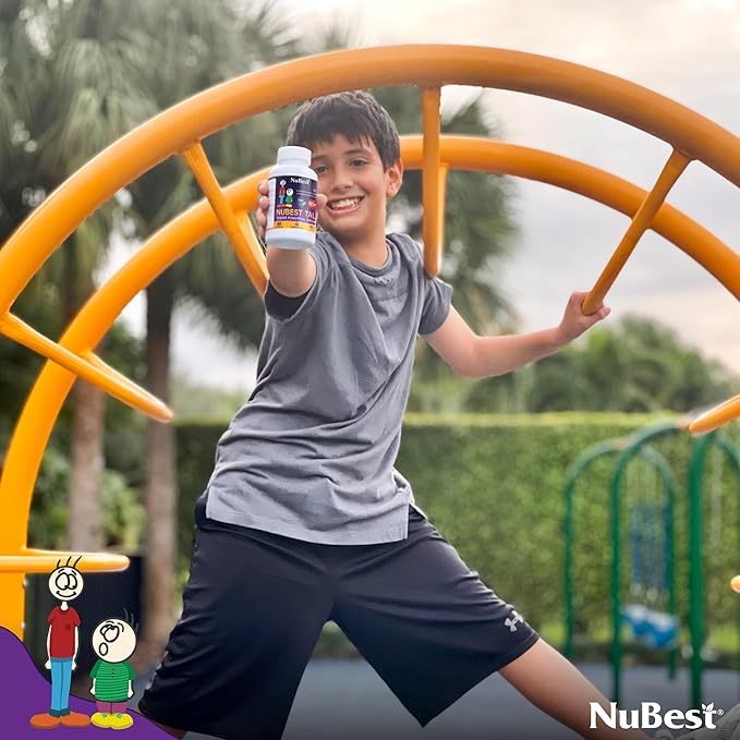 NuBest Tall 10+ Premium Bone Strength Formula, Enhanced Immunity and Overall Health for Age 10+ with Calcium, Vitamin D3, Vitamin K2, and Multivitamins | 60 Capsules | 1 Month Supply