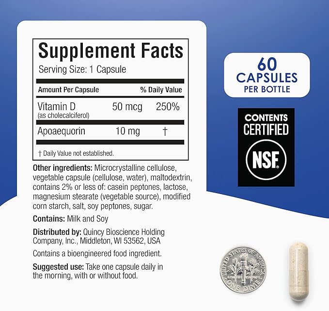 Prevagen Regular Strength - 120 Capsules (4 Month Supply) | Formulated for Your Brain | 10mg of Apoaequorin Plus Vitamin D3