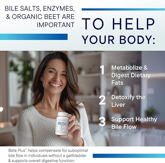 Biotics Research Beta-Plus™ Nutritional Ox Bile Salts Digestive Enzymes Supplement For Bile Production For No Gallbladder-Supports Overall Liver Function, Aids Fat Digestion, Supplies Betaine 180 Tabs