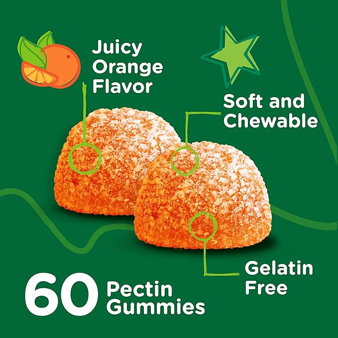 Viteey Zinc for Kids Gummies 10mg, with Vitamin C & Echinacea - Immune Support, Powerful Natural Antioxidant, Kids Zinc Vitamin Supplement - Vegan, Gelatin Free - Tasty Chewable Orange Flavor Gummy