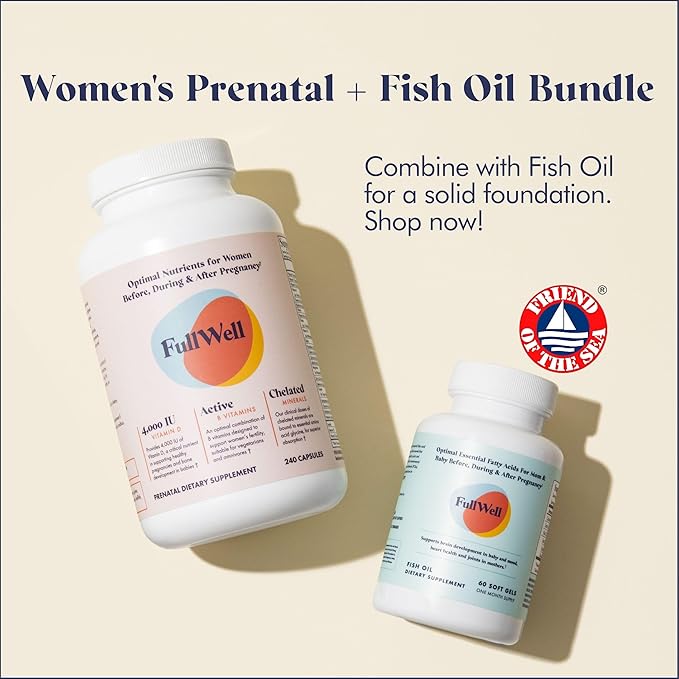 Prenatal Vitamins | Choline, folate, Vitamin D for fetal Growth, Brain Development | 26+ Vital Nutrients | Dietitian-Formulated, OBGYN Recommended, Non-GMO, 3rd Party Tested, 60 Servings