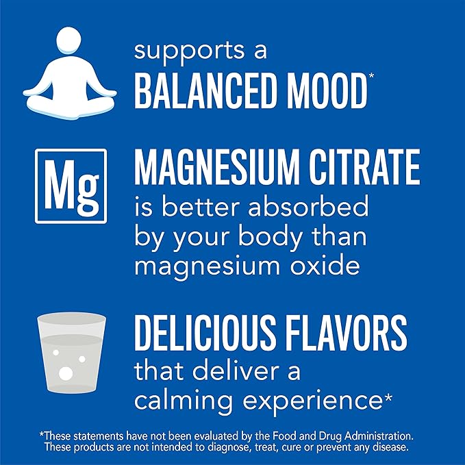 Natural Vitality Calm, Magnesium Supplement, Anti-Stress Drink Mix Powder, Gluten Free, Vegan, & Non-GMO, Watermelon, 16 oz