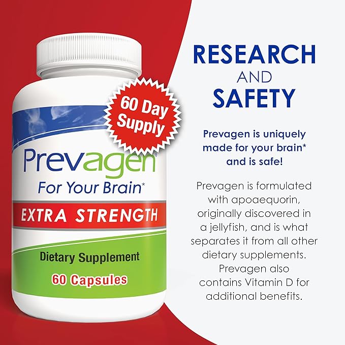 Prevagen Extra Strength - 60 Capsules (2 Month Supply) | Formulated for Your Brain | 20mg of Apoaequorin Plus Vitamin D3