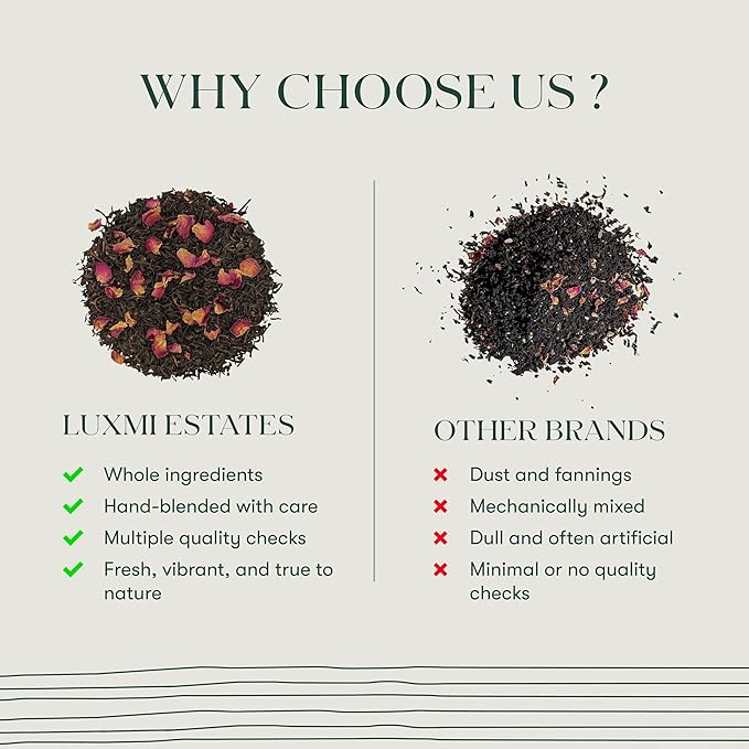 Luxmi Estates - Astounding Ashwagandha - Organic Ashwagandha Tea - Loose Leaf - 100g (50 Cups) | With Ashwagandha, Turmeric, Ginger, Lemongrass & More | Perfect Stress Relief Tea