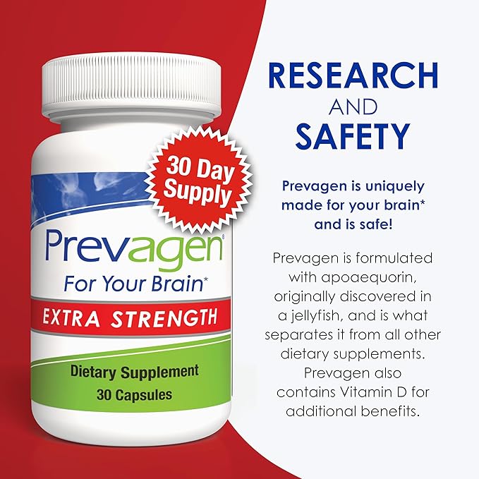 Prevagen Extra Strength - 60 Capsules (2 Month Supply) | Formulated for Your Brain | 20mg of Apoaequorin Plus Vitamin D3