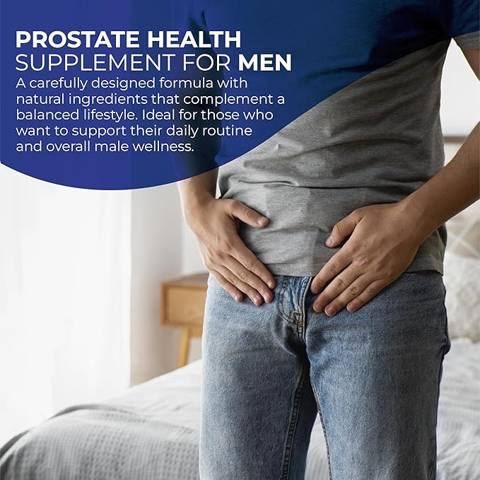 HALLPROST Ultra Prostate Health Supplement for Men, Frequent Urination, Saw Palmetto, Lycopene & Pygeum Blend + Zinc, Vitamin E & Magnesium, Urinary Tract Function, 60 Capsules
