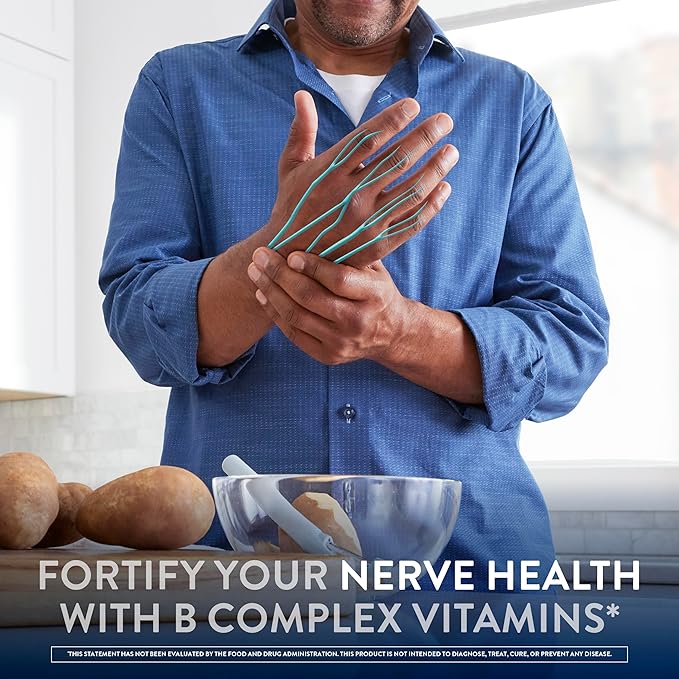 Nervive Nerve Health, with Alpha Lipoic Acid, to Fortify Nerve Health and Support Healthy Nerve Function in Fingers, Hands, Toes, & Feet*, ALA, Vitamins B12, B6, & B1, 60 Tablets