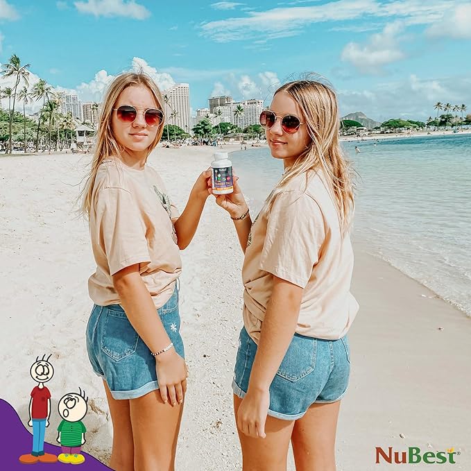 NuBest Tall 10+ Premium Bone Strength Formula, Enhanced Immunity and Overall Health for Age 10+ with Calcium, Vitamin D3, Vitamin K2, and Multivitamins | 60 Capsules | 1 Month Supply