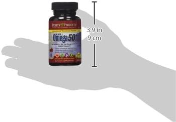 Purity Products Krill Omega 50 (Krill + Fish Oil Blend 1000mg + Astaxanthin 500mcg + Phospholipids 200mg + Vitamin D 500 IU) - 60 Mini Softgels