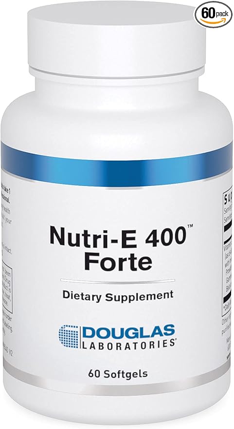 Douglas Laboratories Nutri E-400 Forte | Vitamin E Antioxidant Support for Oxygenation, Liver, and Immune Function | 60 Capsules