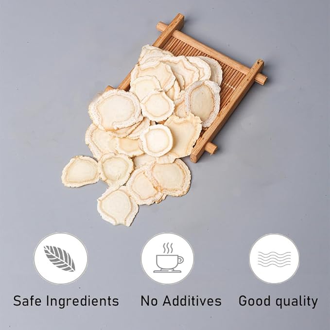 TooGet Ginseng Slices, 4 OZ Sliced Ginseng Root by Hand Picked for Soup, Tea, Congee to Promote Good Health - Men and Women