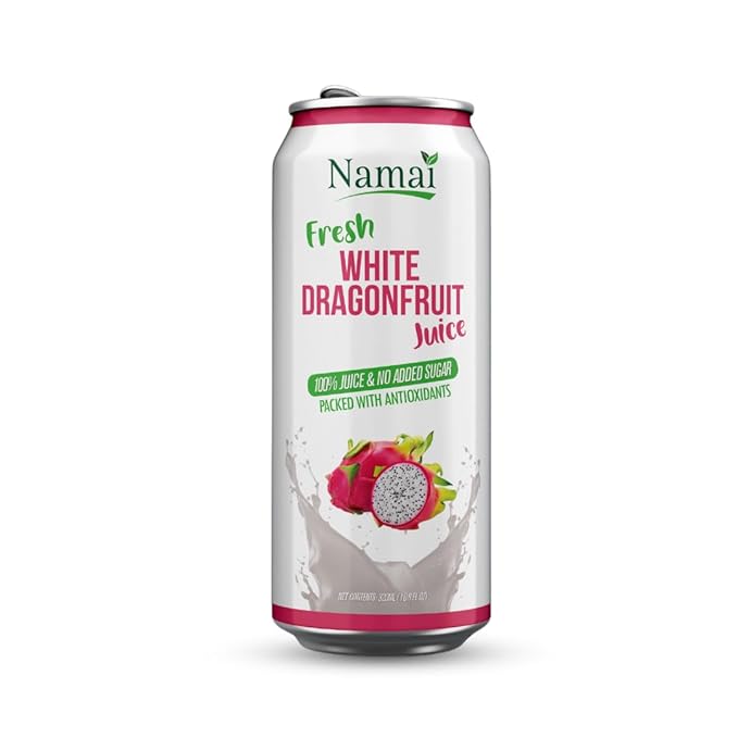 Namai 100% All Natural Pure Dragonfruit Juice, No Added Sugar, No Preservatives, Pack of 24