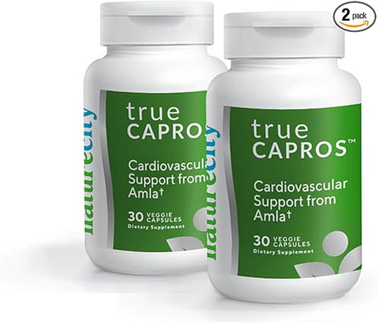 NatureCity True-Capros Amla Fruit Extract Supplement Polyphenol Antioxidant Power Supports Cardiovascular Heart Health (60 Veggie Capsules) Non-GMO Vegan Friendly and Soy Free