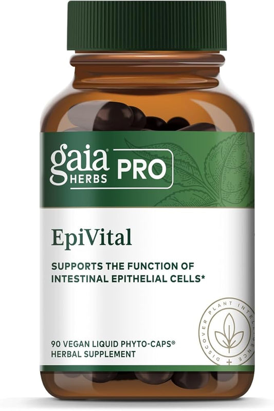 Gaia Herbs PRO EpiVital - Digestive Health Support - Contains Astragalus Root, Panax Notoginseng, Gotu Kola & More - 90 Vegan Liquid Phyto-Caps