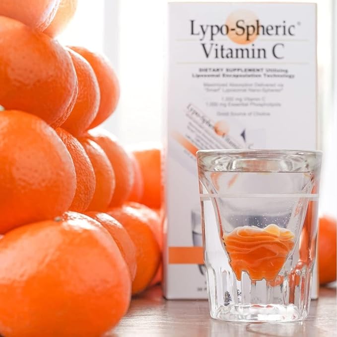 LivOn Laboratories Lypo–Spheric Liposomal Vitamin C 1000mg - No Sugar, Immune Support, Plant Based - Easy to Swallow, Absorbable, Individual Packets - Non–GMO, Gluten Free(0.2floz30 Packets)