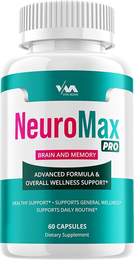 Neuro Max Pro Supplement Capsules – NeuroMax Pro Nootropics Pills, Function Support and Reviews, 60 Capsules