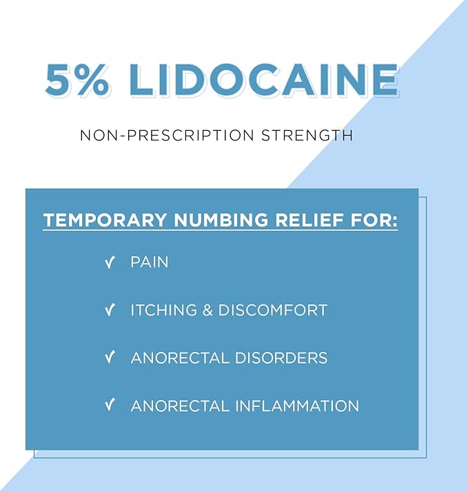 Clinical Resolution Numb Master 5% Lidocaine Numbing Cream Maximum Strength for Pain Relief, Fast Acting Topical Anesthetic Burn Itch Cream with Vitamin E and Aloe, OTC Hemorrhoid Treatment 4.20 Oz
