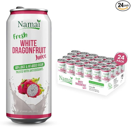 Namai 100% All Natural Pure Dragonfruit Juice, No Added Sugar, No Preservatives, Pack of 24