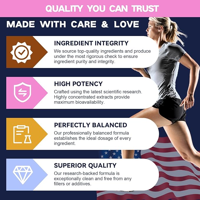 Inositol Supplement for Women with Vitamin D3, Folate, 40:1 Ratio Myo-Inositol & D-Chiro Inositol Complex, (Vitamin B8) Inositol Capsules, 180 Capsules, 60 Servings, 2 Month Supply