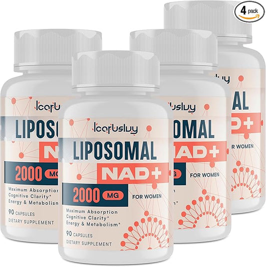 2000MG NAD+ Supplement for Women, with Ashwagandha, Maca, Black Cohosh & Ginkgo Biloba, NMN Alternative, Max Absorption - Liposomal NAD+, Menopause, Focus, Energy, Aging Combat, 360 Capsules